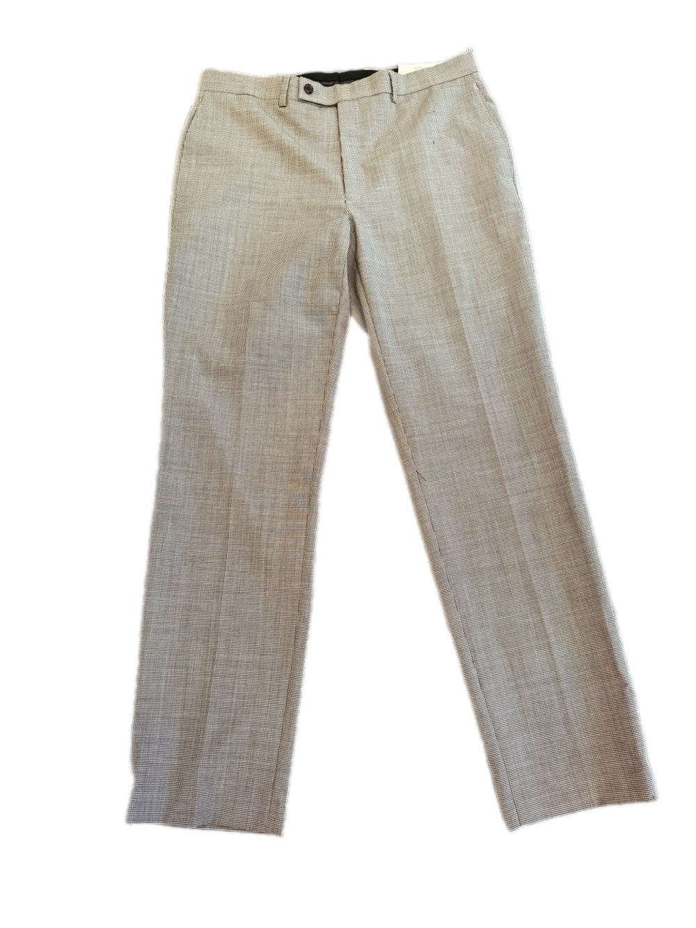 Ralph Lauren Neville Black White Micro Check Flat Front Dress Pants 34x32 NWT - Picture 2 of 13